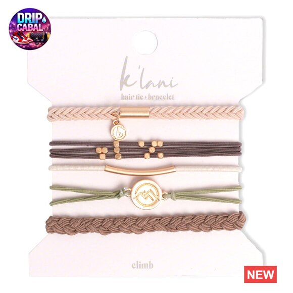 Elastic Hair Band Bracelets Stackable Boho Jewelry Accessory Set Medium main image 3